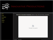 Tablet Screenshot of innovativeproductions.net